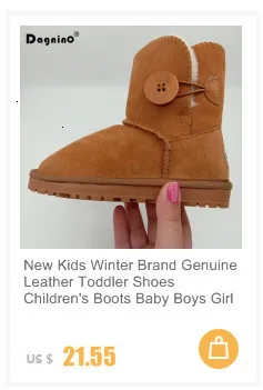 Зимние ботинки в австралийском стиле для маленьких девочек; Детские теплые ботинки из овечьей кожи и меха; водонепроницаемые ботинки для младенцев; ботинки для мальчиков; нескользящая обувь