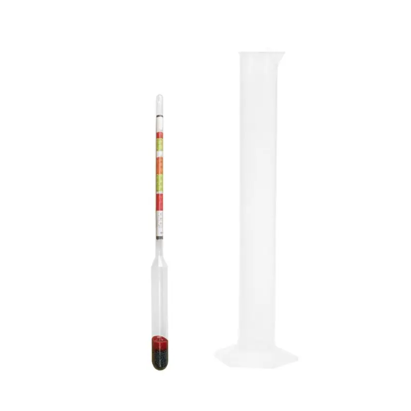 Beer alcohol meter 0.990-1.160 Portable 3 IN 1 Alcoholometer Hydrometer Glass J6PC