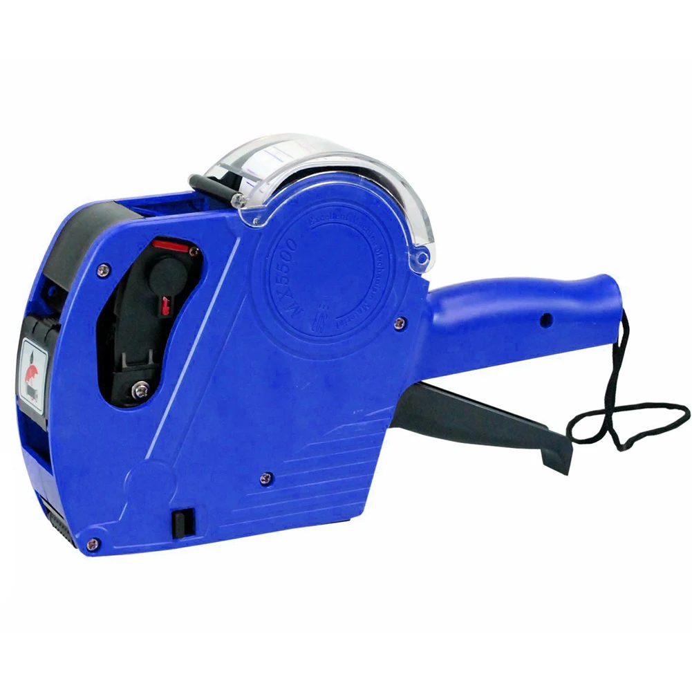 Blue EOS5500 8 цифр ценник пистолет этикетка наклейки Этикетка Бумага руководство ценовая машинка 3 цвета в упаковке Однорядный принтер - Цвет: Blue