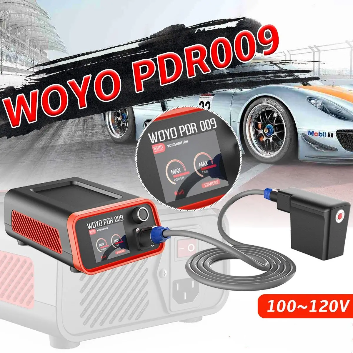 WOYO PDR009 автомобильный безболезненный инструмент для ремонта вмятин для удаления железных вмятин, набор для удаления вмятин, гаражный набор, PDR инструменты