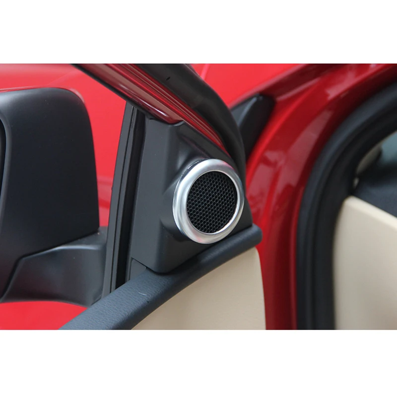 lsrtw2017 auto styling car A post sound trims for toyota corolla 2013 2014 2015 2016 2017 2018 E170 ring decoration chrome | Автомобили и