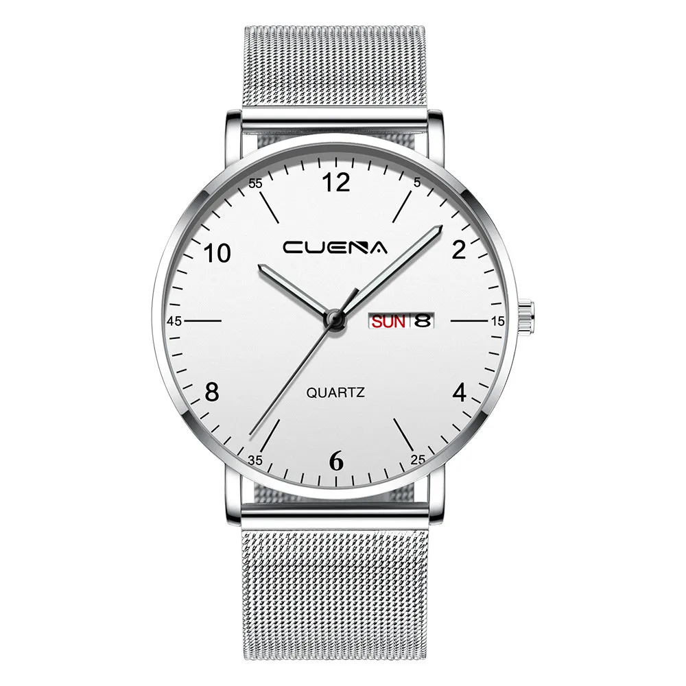 K Мужские часы модные роскошные брендовые деловые часы Reloj Hombre кварцевые повседневные спортивные винтажные стальные Relogio Masculino - Цвет: K