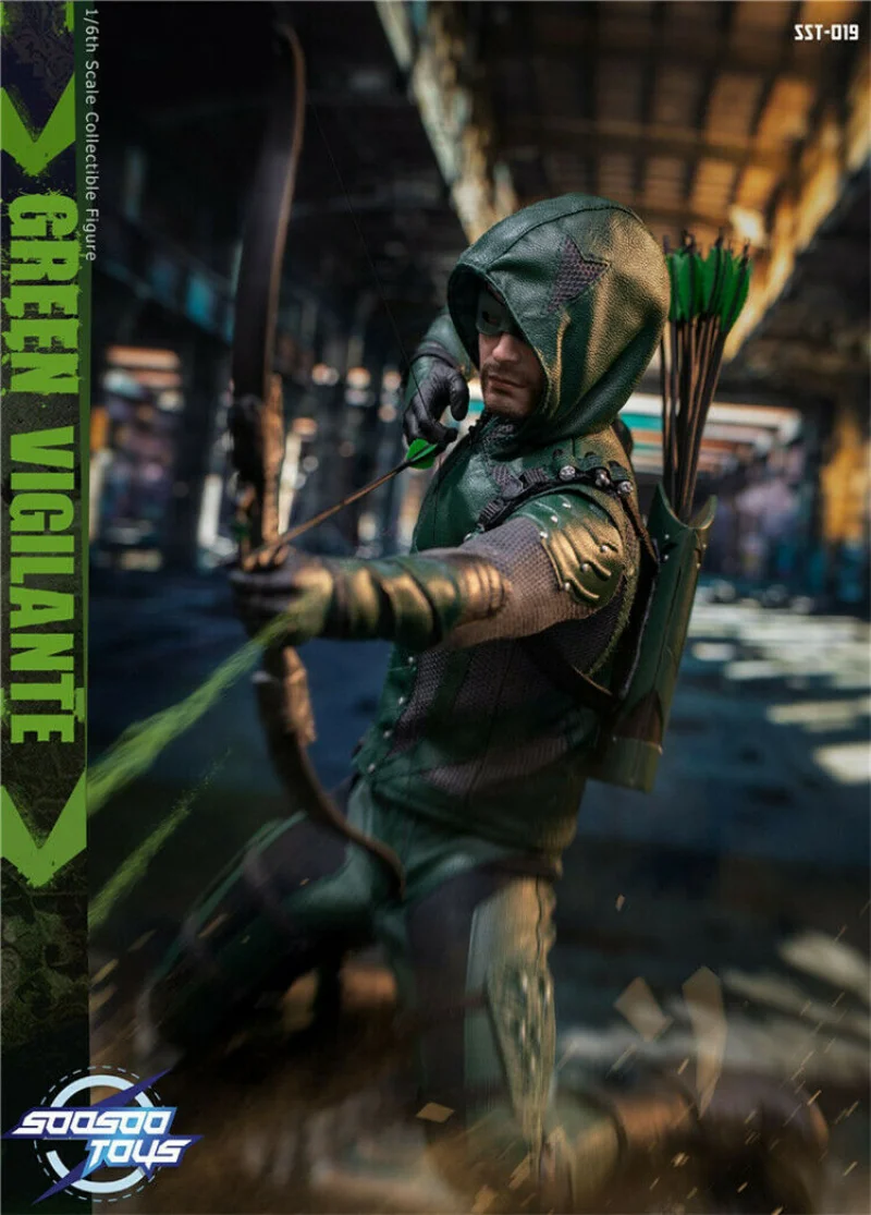 Soosootoys SST019 1/6 Green Arrow Vigilante Soldier 12" Full Set Actio...