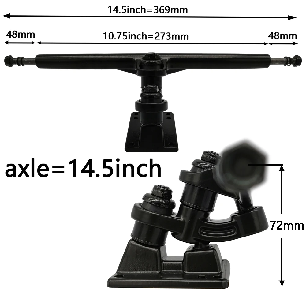 Дизайн 14,5 дюймов Длина двойной пол длинный Электрический скейтборд грузовик шины скейтборд Грузовики для горного скейтборда - Цвет: 2 pieces