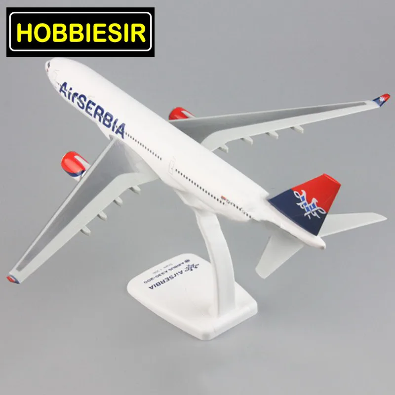 30 см модель самолета 1:200 Airbus A330-200 Air Serbia airline W база и колесо Литой Сплав самолет дети коллекционные шоу