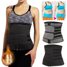Корсет со стальными косточками для талии, тренажер для похудения, массажный пояс с эффектом сауны, пот, спортивные пояса Modeladora, для женщин, формирователь сжигания жира, триммер для тренировки