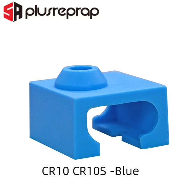 3D Printer Parts Silicone Sock for V6 Volcano MK8/MK9/CR10/CR10S Heated Block Warm Keeping Cover CR10 CR10S -Blue