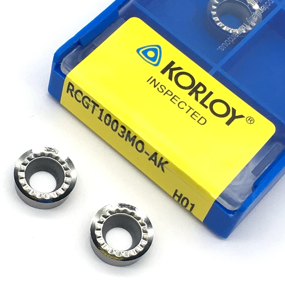 

RCGT1003MO AK H01 Aluminum cutter blade RCGT1003MO Milling Inserts Cutting Tool turning tool CNC Tools AL +TIN Alloy wood