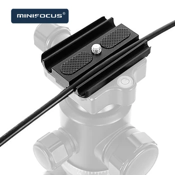 

Tether Lock QR Quick Release Plate Camera Digital USB Cable Clamp Locker Clip Tethering Adapter for Tripod ball head Aluminum