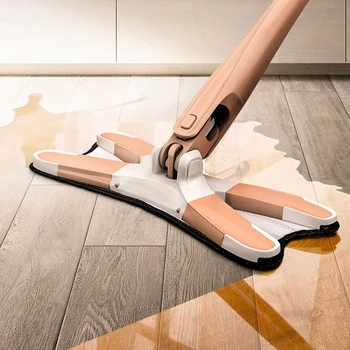 

X-Type Minifiber Floor Mop Hand-Free Wash Flat Mop Manual Extrusion Mop Spin Household Cleaning Tool