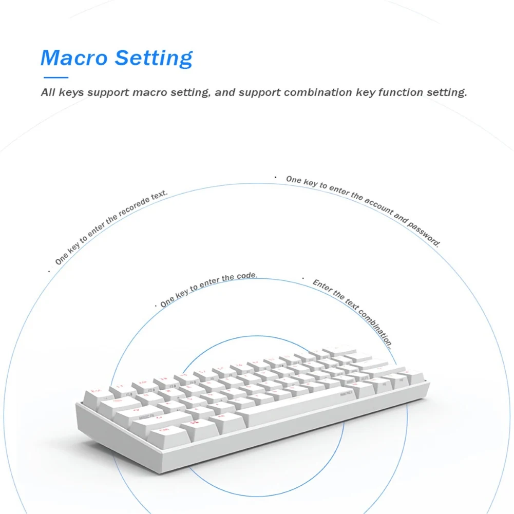 ANNE Pro2 RGB Color Backlight Wireless Bluetooth Mechanical Gaming Keyboard