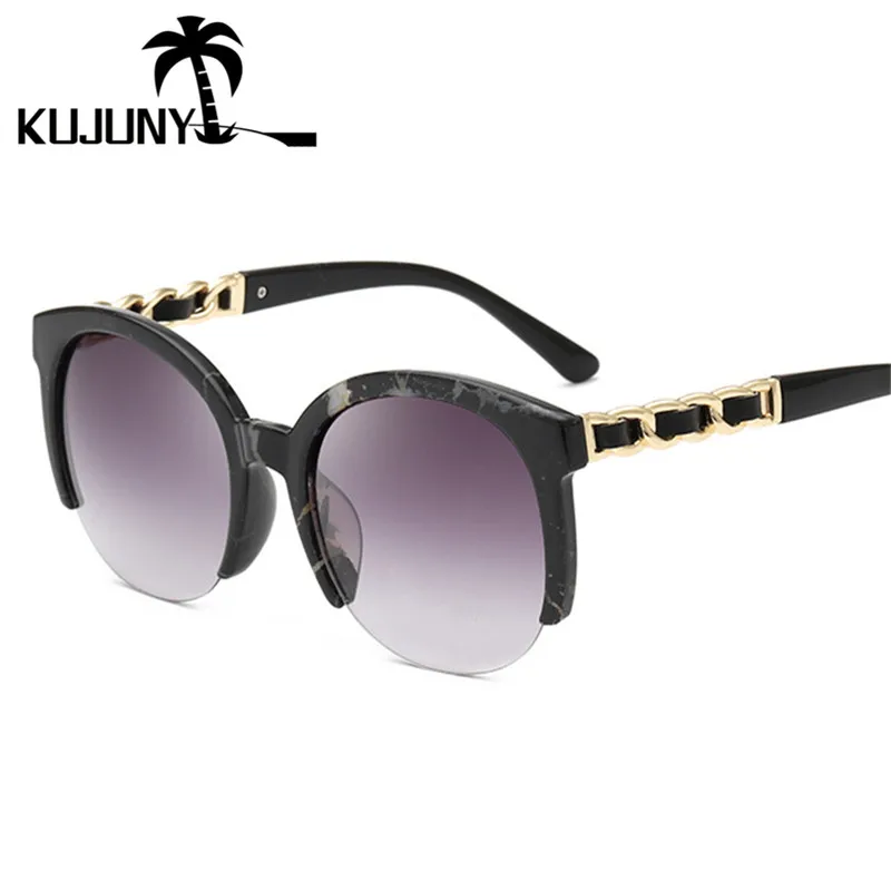 

KUJUNY 2020 Women Sunglasses Men Luxury Brand Designer Vintage Sun Glasses Round Frame Eyeglasses Classic Unisex Goggles Eyewear