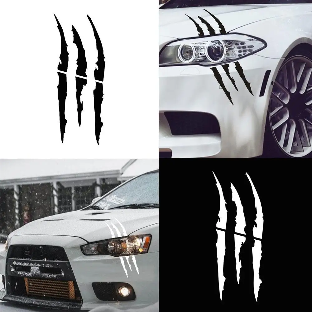 

70% HOT SALES Monsters Scratch Claw Marks Car Body Window Headlight Decals Sticker Decoration