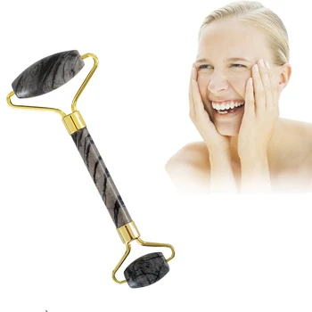 

Jade Roller Facial Massager Portable Face Massage Roller Wrinkle Removal Lifting Tool Roller with Box