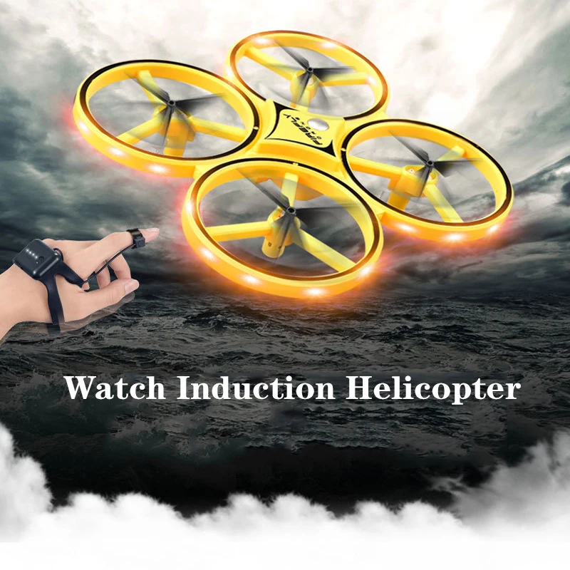 US $21.76 F65 RC Drone Smart Watch 360 Degree Flip Throw To Fly Gesture Control Altitude Hold Quadcopter Childrens Toy Gift
