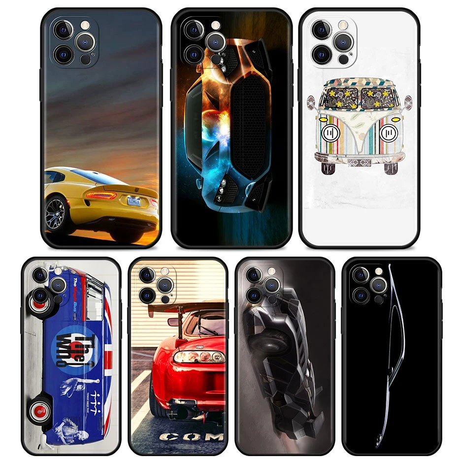 Awesome Super Cars Red Car Phone Case For Iphone 12 13 Mini 11 Pro Max Xr X 7 8 6 6s Plus Xs Max 5 5s Se Soft Cover Phone Case Covers Aliexpress