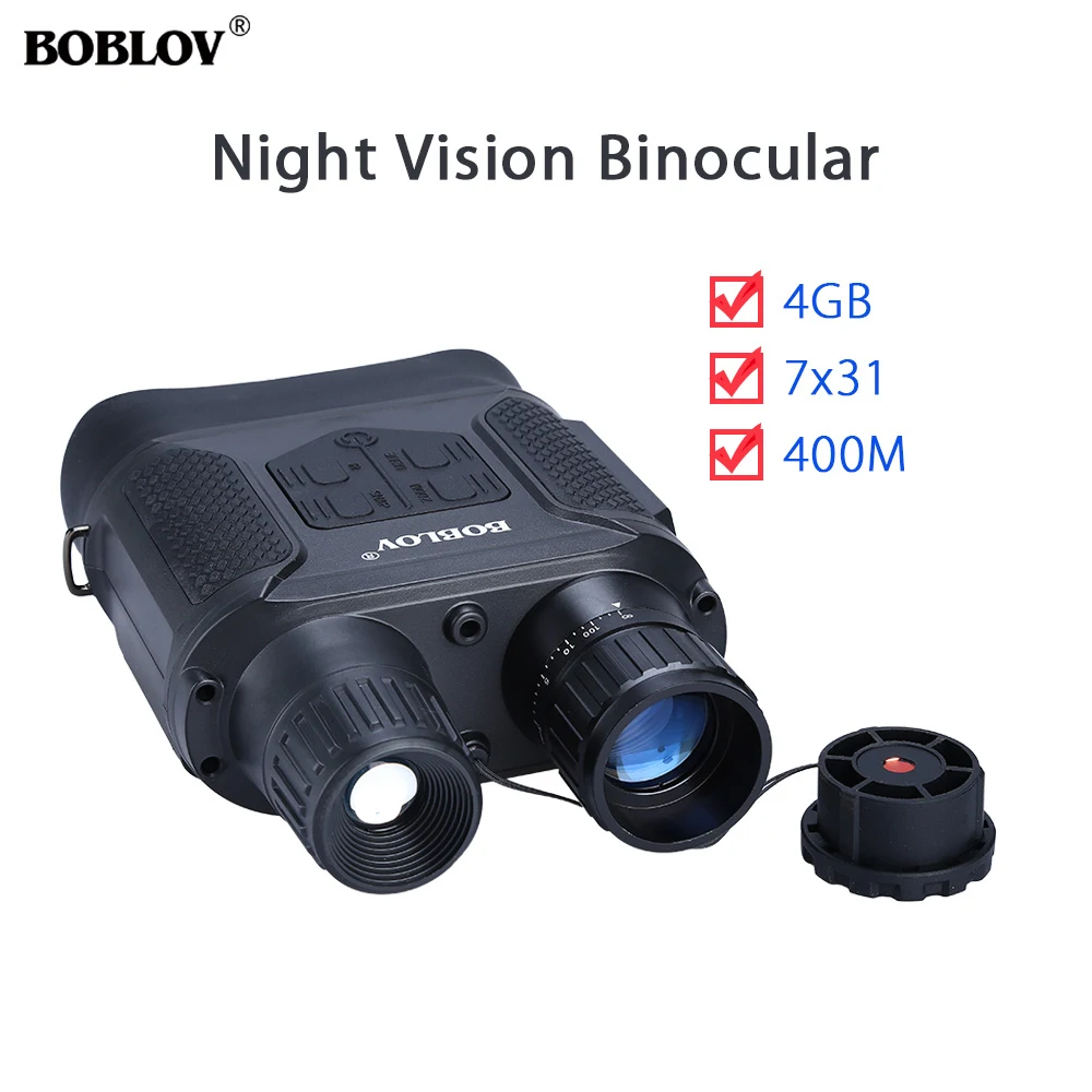 - NV400 Day amp Night Vision Infrared 7x31 Zoom Binocular Scope Telescope Device 4GB 720P 400M Hunting Outdoor Travel Camping Camera