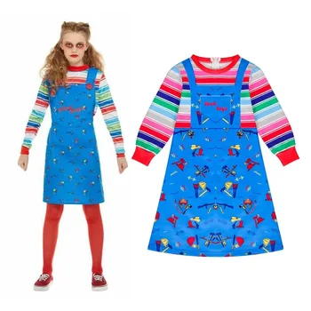 

Child's Play dress Jumpsuit Outfits Cosplay Costume Halloween Child's Play Kids Girl Show Party Costume Girl princess dress