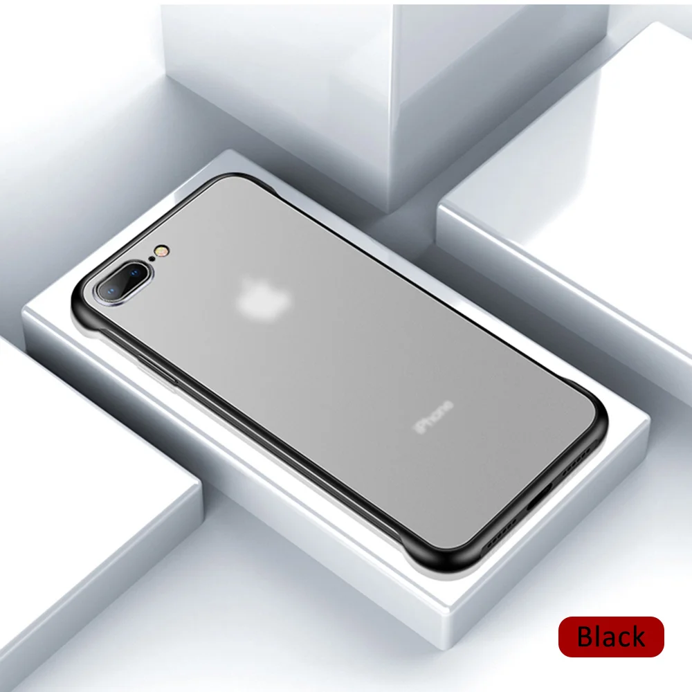 Дизайн для iphone X case ТПУ Жесткий чехол-накладка с рисунком матовая задняя крышка прозрачный бампер чехол для iphone 7 Чехол для iphone 6 6s 7 8 Plus X Xr XS max - Цвет: Black