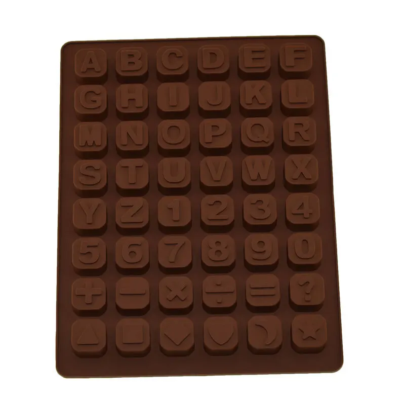 

48 lattice silica gel square three-dimensional mold 26 English alphabet digital mold symbol cake baking drip mold ice lattice