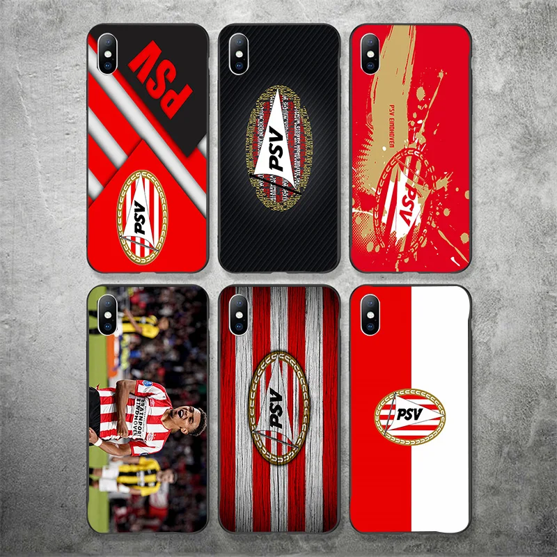 PSV FC Eindhoven чехол для iPhone XR 11 Pro XS Max X 5 5S силиконовый DIY Bergwijn iphone 7 8 6 S Plus