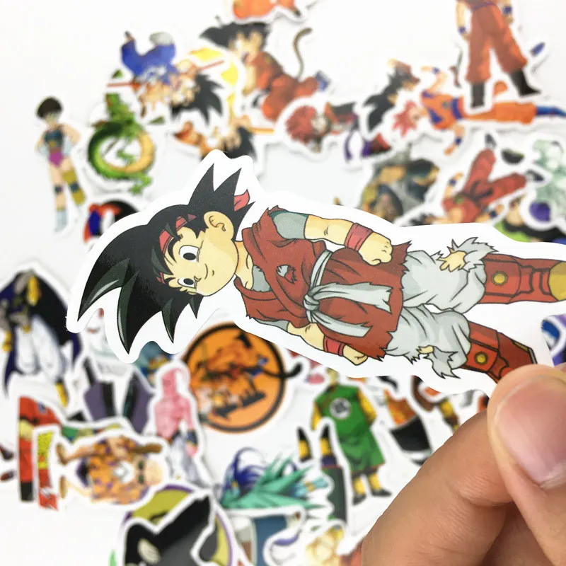 SET2 50 шт./1 лот Dragon Ball Z Супер Saiyan Goku Vegeta наклейка креативная личность Водонепроницаемая наклейка для ноутбука Fin