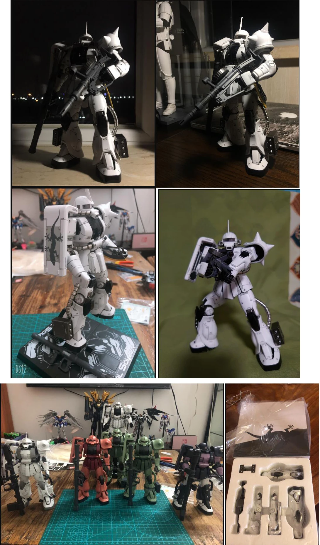 MS06J металлический солдат MS 1/100 MS-06J Zaku II Белый Огр Гандам мобильный костюм экшн набор для сборки фигурки, модель