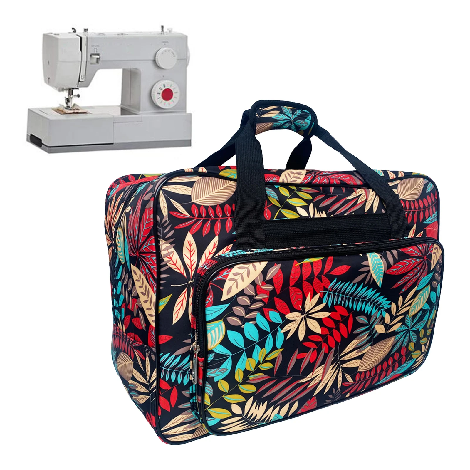 Durable Nylon Sewing Machine Carry Bag Lightweight Handbag Sewer Travel Sew Machine Tote Universal Tools Pouch Carrier