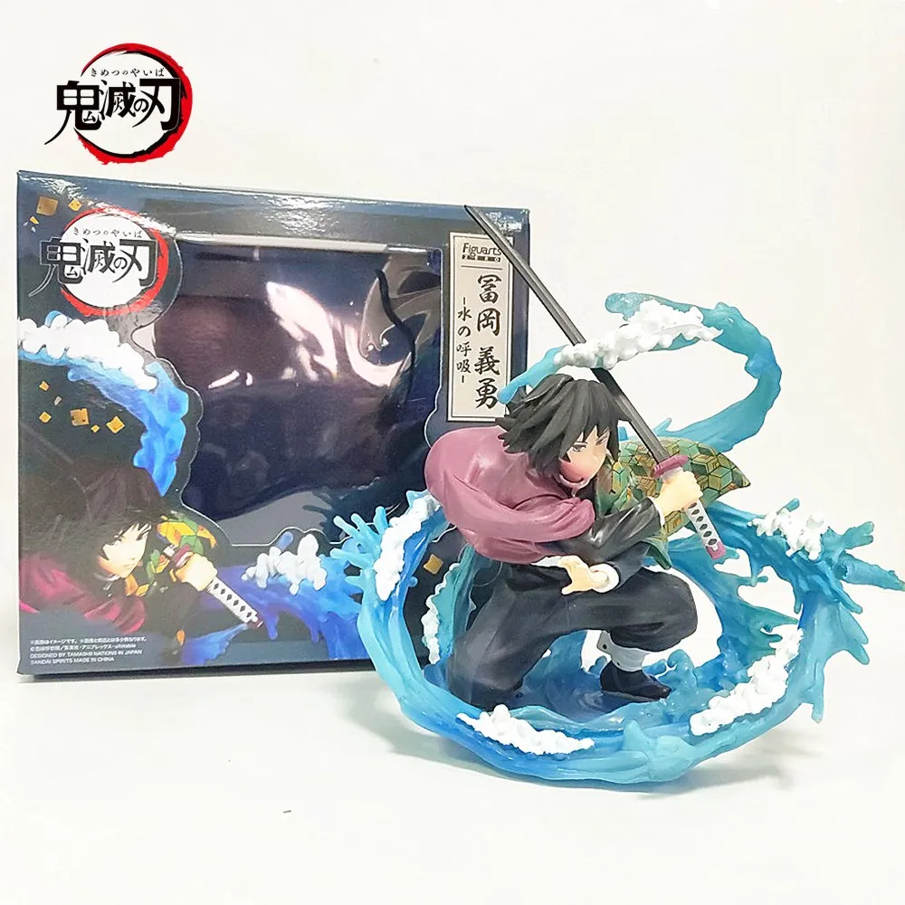 Anime Figure Demon Slayer Tomioka Giyuu Breath of Water PVC Toys Model Action Figural Kimetsu no Yaiba Collection Doll Xmas Gift