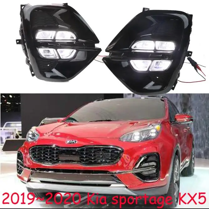 Год для kia sportage KX5 дневной свет Автомобильные аксессуары светодиодный DRL фары для kia sportage KX5 противотуманные фары - Цвет: White