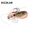 ALLBLUE Crazy Shrimp 7g 14g Metal VIB Sinking Blade Spoon Fishing Lure Bass Artificial Bait With Jig Assist Hook Rubber Skirt 1