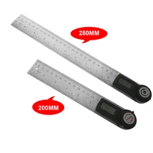 280mm/200mm Digital angle finder ruler Protractor Inclinometer Goniometer Level Measuring Tool Electronic Angle Gauge measuring tool 4 folding angle measuring tool angle izer instrument angle ruler template tool measuring angle finder protractor