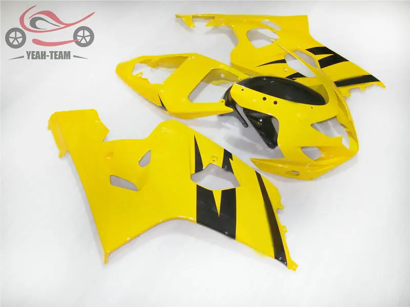 Индивидуальные китайские комплекты обтекателей для Suzuki K4 GSXR750 04 05 GSXR 600 750 2004 2005 желтый мотоцикл шоссейные обтекатели комплект