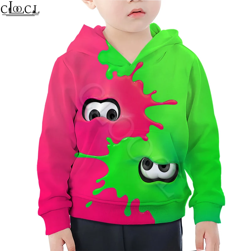

Children 4 To 13 Years Kids T Shirt Shooting Game Splatoon 3D Print Green Red Hoodie Boys Girls Sweatshirt Cartoon Shorts Suit