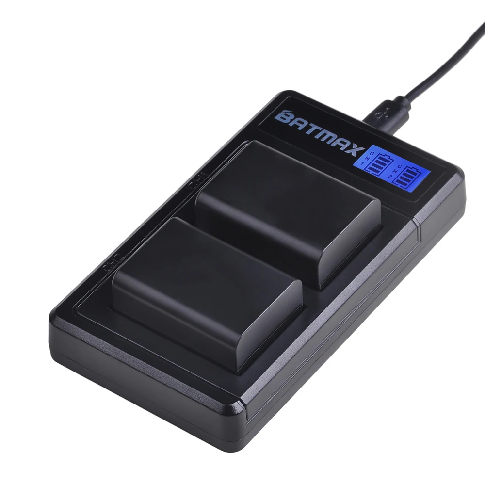 Batmax 4 шт. NP-FW50 NPFW50 Батарея+ ЖК-дисплей USB Dual Зарядное устройство для sony A6000 a6400 a5100 a35 A55 a7s II alpha 55 alpha 7 A72 A7R Nex7