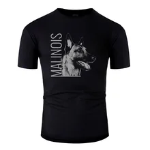 Футболка с принтом Malinois-Belgian Shepherd-Mechelaar-Maligator, мужские футболки с юмором, комиксы, Homme