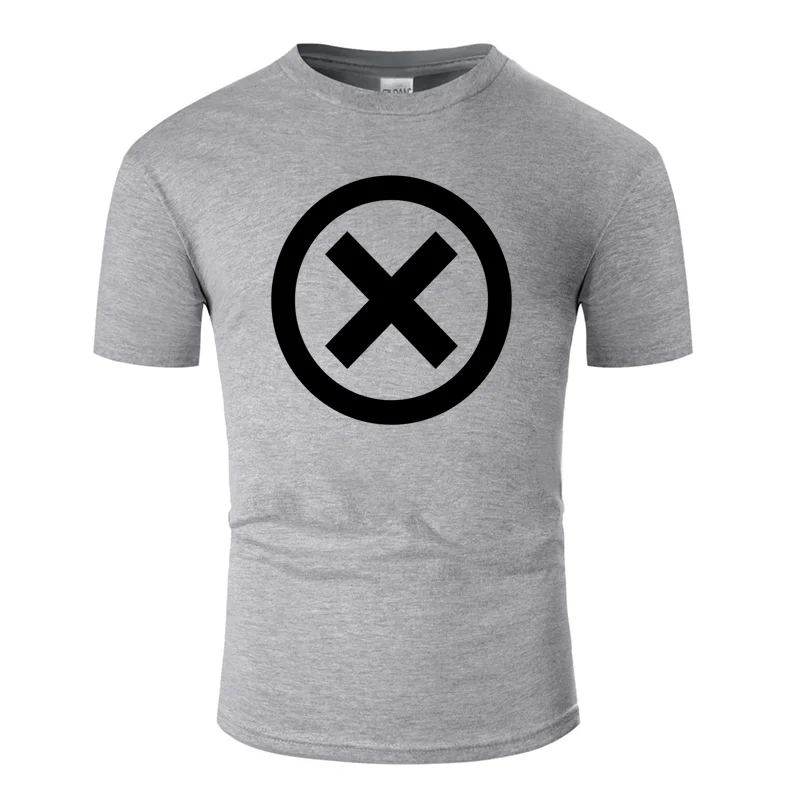Новая модная футболка Comical x icon уличная одежда большого размера S~ 5xl Мужская хлопковая футболка с круглым вырезом в стиле хип-хоп - Цвет: Men-Gray