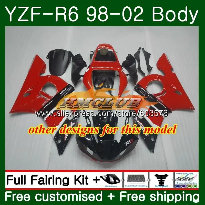Корпус для YAMAHA YZF600 YZF-R6 1998 1999 2000 2001 2002 53CL. 20 YZF R6 600 R 6 YZF-600 YZFR6 98 99 00 01 02 Металл Зеленый обтекатель