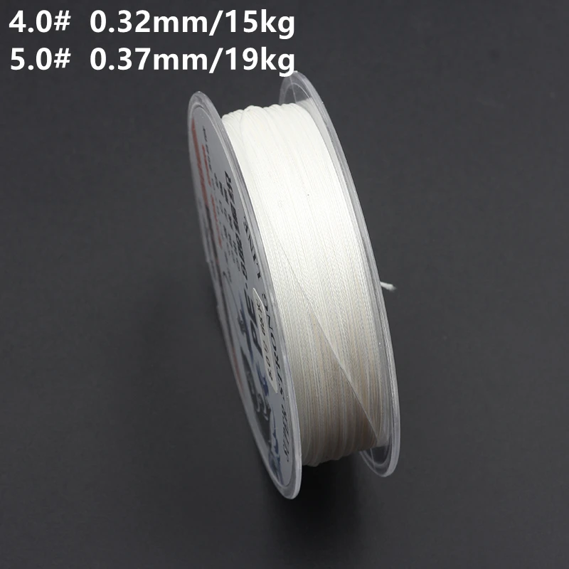 Spearfishing 8 Strands Braided PE fishing line White Color Slingshot bow Fishing Hunting Closed Shooting Fish reel Dart Wheel 2