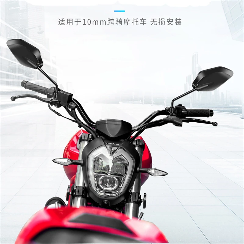 Черный 10 мм 8 мм универсальные аксессуары moto rcycle зеркало заднего вида для kawasaki honda suzuki benelli yamaha зеркало