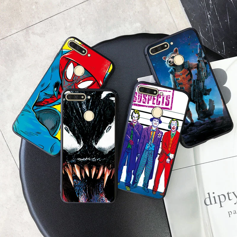 Для huawei P Smart Z Plus модный Venom ЧЕРНЫЙ чехол ТПУ для huawei Y9 Prime чехол для телефона Y5 Y6 Y7 Prime чехол s задняя крышка