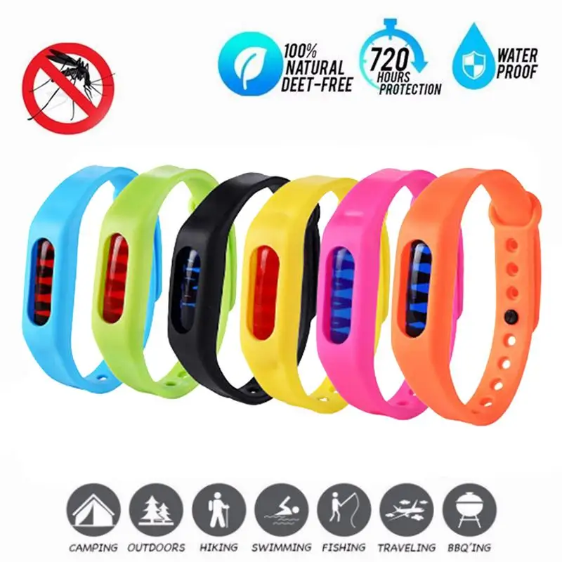 6 шт. сетка от комаров водонепроницаемый Отпугиватель напульсники для взрослых Открытый Кемпинг дети