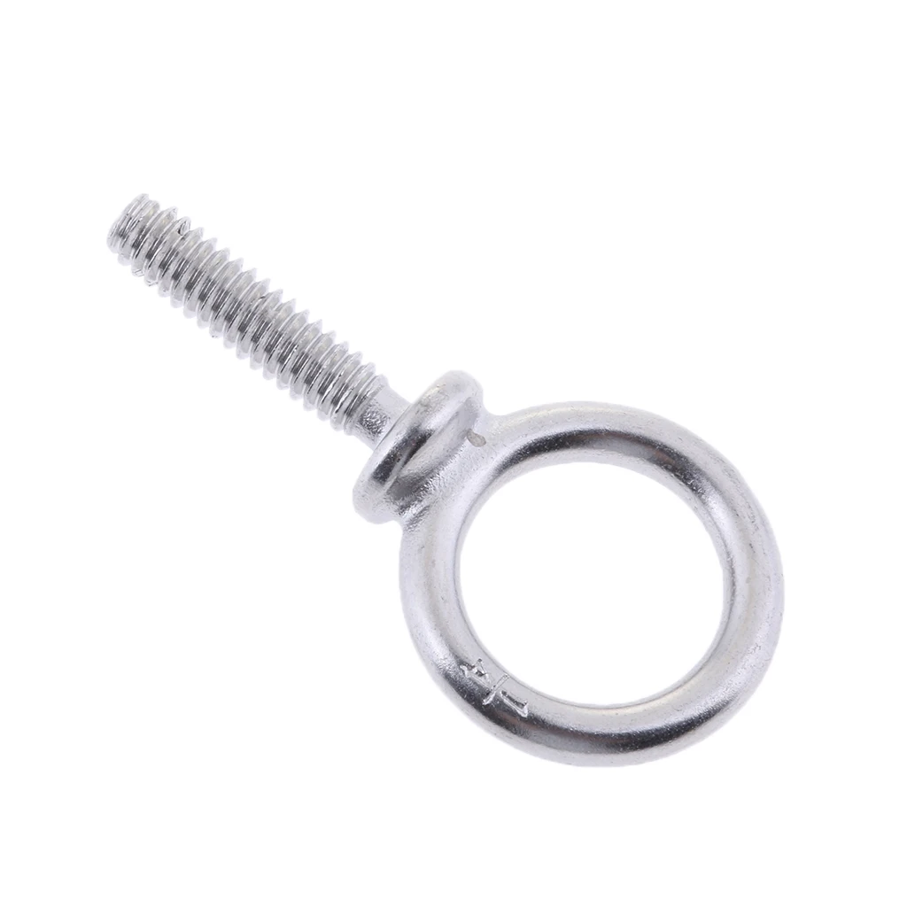 304 Stainless Steel Lifting Eye  Ring Shape Screws Nuts Part M4