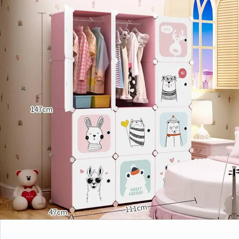 Almacenamiento Meble Armario De Armazenamento Moveis Para Casa Garderobe Closet Guarda Roupa мебель для спальни Mueble гардероб - Цвет: MODEL U