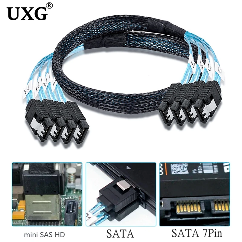 Кабель Sata-Sata 4 шт./комплект кабель передачи данных 7 контактов 6 Гбит/с 0 5 м 1 |