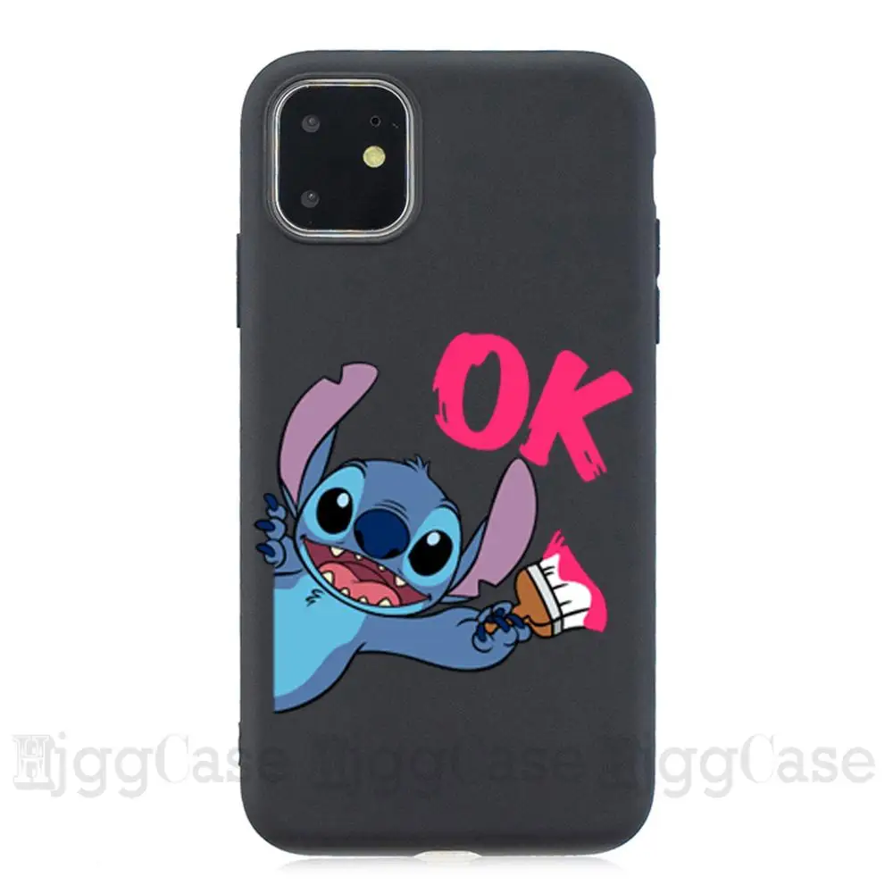 Мультяшный милый Стич Ститч чехол для телефона для iPhone 11 Pro Max 5S SE 7 8 6 6s Plus X XR XS MAX Мягкий силиконовый чехол из ТПУ - Цвет: F1408