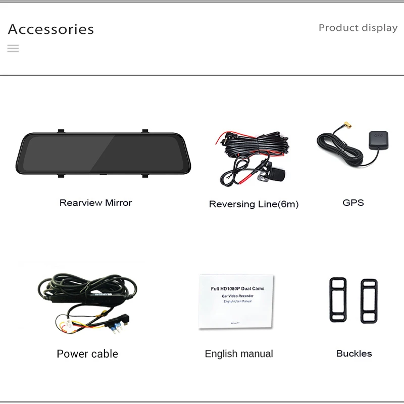 LDZDSEE Android 8,1 2G+ 32G Dash Cam ADAS FHD 1080P Автомобильный видеорегистратор Камера заднего вида Зеркало 10''IPS привод Видео Авто рекордер ночное видение