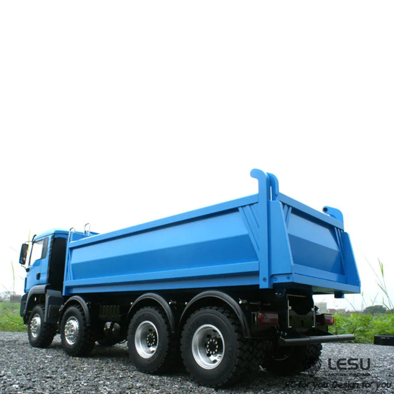 1/14 LESU MAN 8x8 RC самосвал с металлическим шасси гидравлический автомобиль