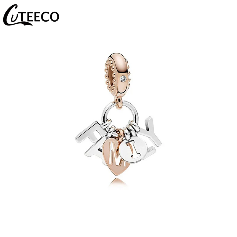 Женские эмалированные бусины CUTEECO теплые цвета розового золота с оригинальным
