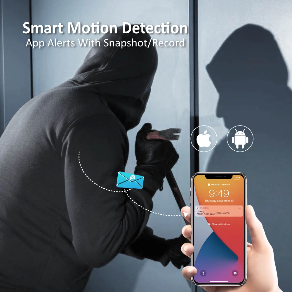 Einnov PTZ IP камера 5X Zoom 1080P наружная беспроводная домашняя безопасности Wifi видео
